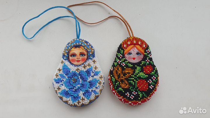 Матрешка Гжель и Хохлома