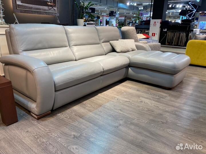Угловой кожаный диван Манхэттен