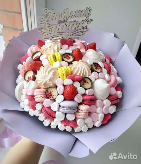 Съедобный сладкий букет