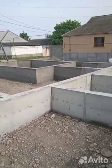 Заливка фундамента