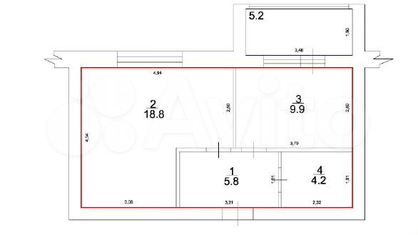 1-к. квартира, 38,7 м², 5/5 эт.