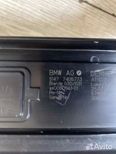 Накладка на порог задняя левая Bmw 5-Series G30