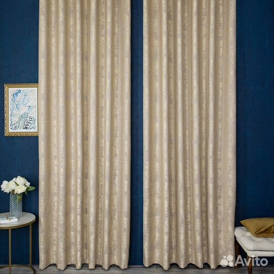 Шторы мрамор Зарина золото готовые и на заказ
