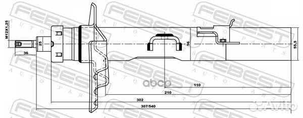 29664167RL амортизатор задн. левый газ. Land R