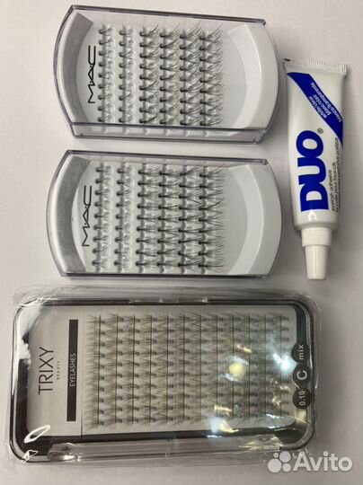 MAC пучки ресниц Trixy beauty ресницы Duo клей