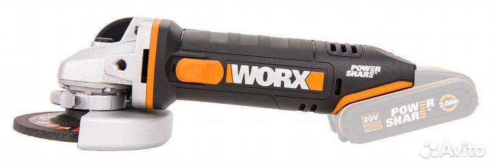 Угловая шлифмашина аккумуляторная worx WX800.9