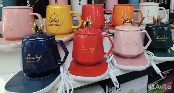 Кружка с подогревом подарочный набор ассортимент