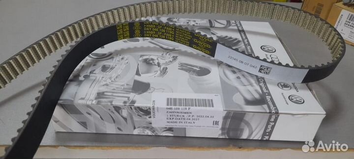 Комплект ремня грм VW Polo Skoda Rapid 04B109119F