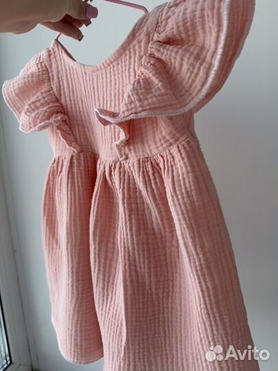 Муслиновое платье на девочку 80-86