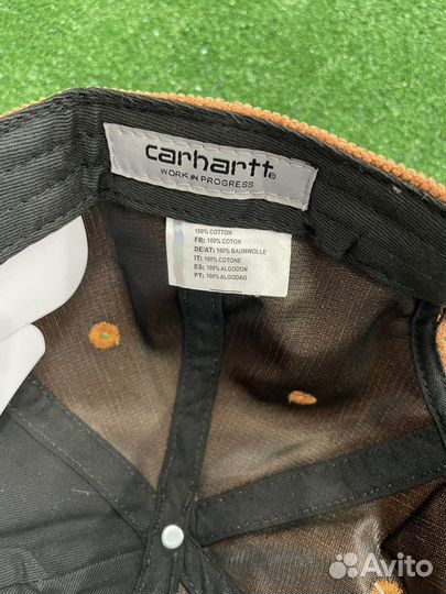 Кепка carhartt вельветовая