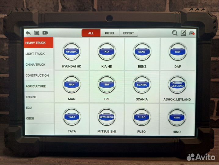 Мультимарочный сканер для грузовых ancel X-7 HD