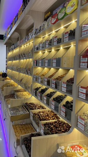 Витрины под сухофрукты и овощи фрукты