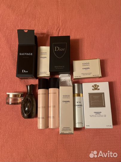 Пустые флаконы, коробки от парфюма, косметики