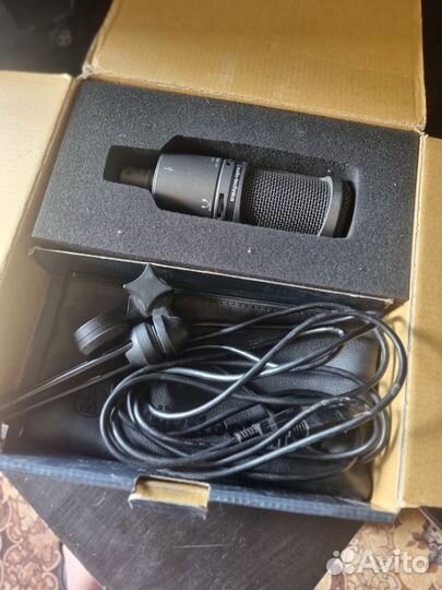 Конденсаторный микрофон AT2020 USB+ audio-technica