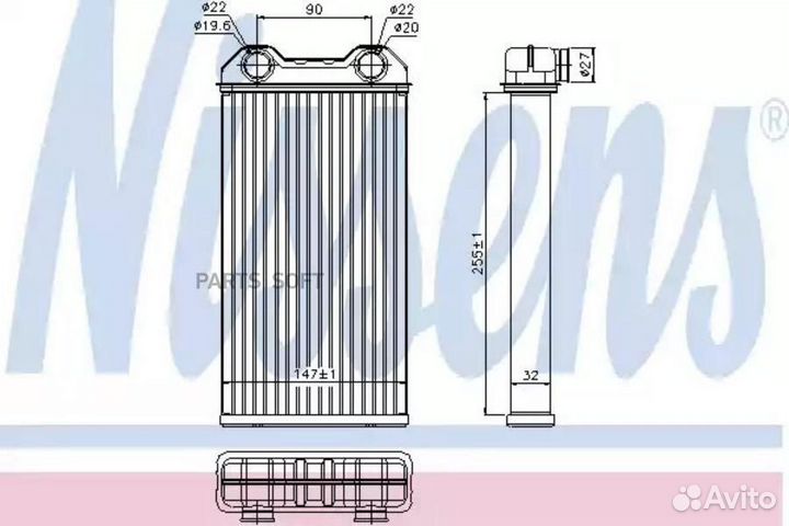 Радиатор отопителя nissan primastar (2001) 2.5 DCI