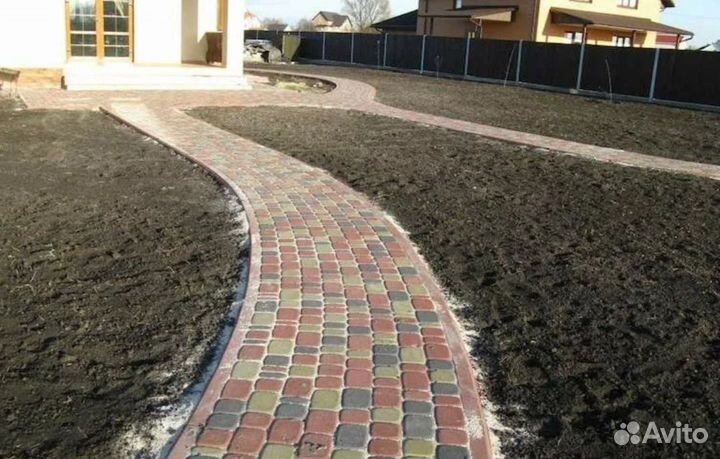Монтаж тротуарной плитки
