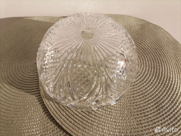 Хрустальный салатник хрустальная ваза СССР