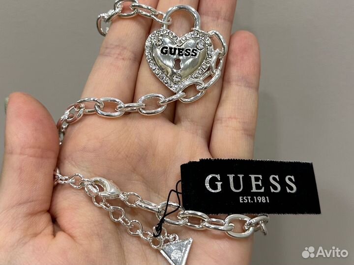 Guess Оригинал 2024 цепочка и кулон