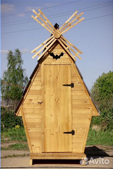 Уличный туалет деревянный BAG338