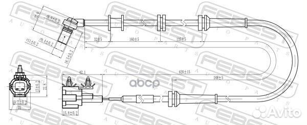 Датчик ABS передний 02606009 Febest