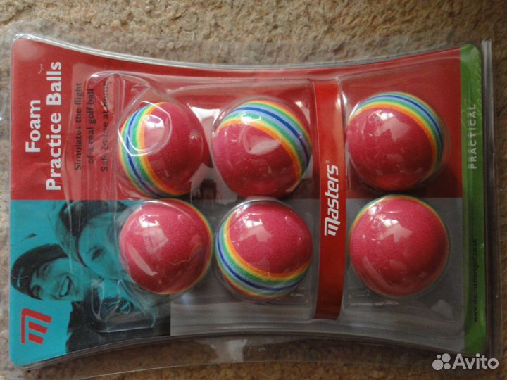 Мячик тренировочный для гольфа 1 шт (один мяч)