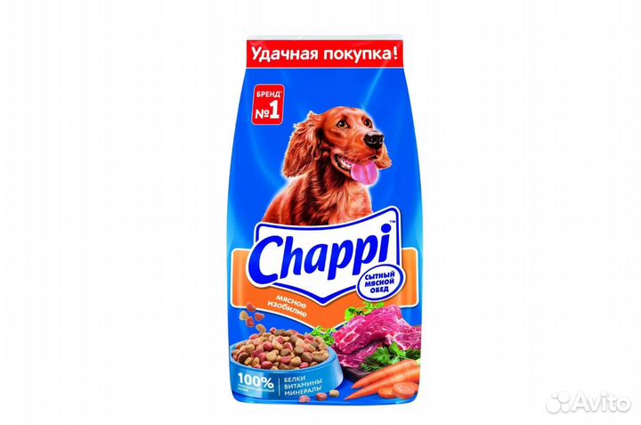 Корм для собак чаппи chappi 15 кг педигри pedigree