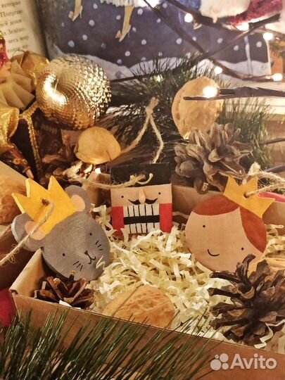 Ёлочные игрушки Щелкунчик набор ручная работа