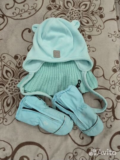 Шапка, снуд, варежки-краги