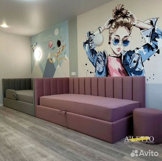 Детская кровать с мягкими бортиками