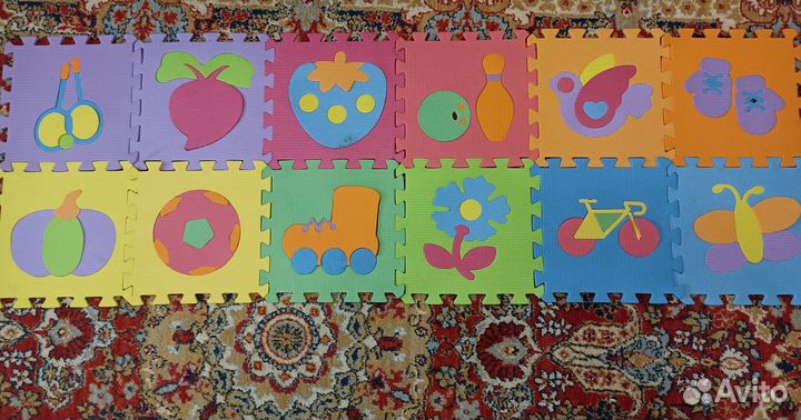 Коврик из пазлов