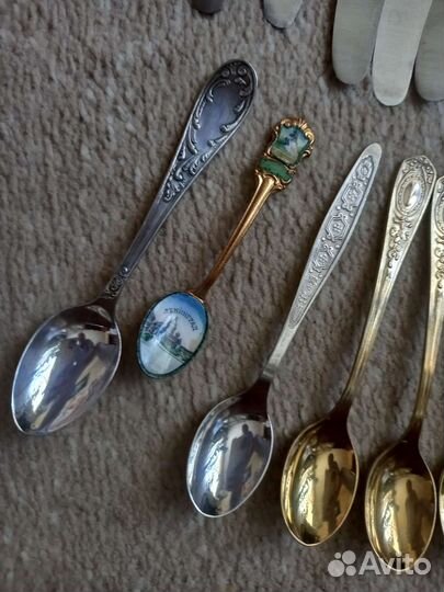 Столовые,чайные ложки СССР, мельхиор