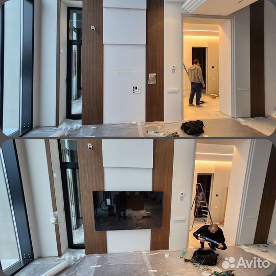 Монтаж телевизора