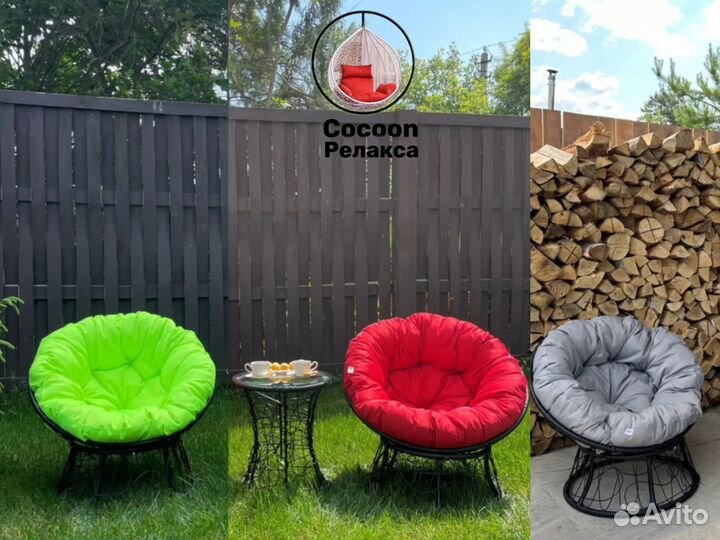 Кресло из ротанга папа сан