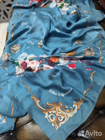 Палантины dolce gabbana шелк италия оригинал