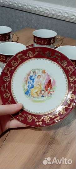 Сервиз чайный Мадонна (Бавария) 24 каратное золото