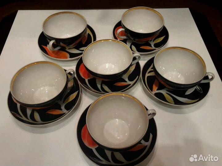 Чайный сервиз на 6 персон, Дулево