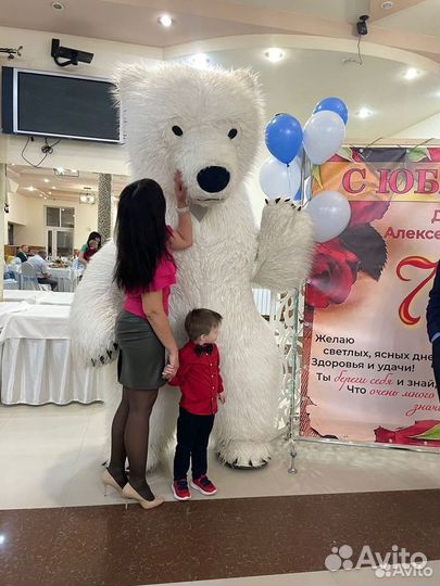 Поздравление от большого белого медведя/панды