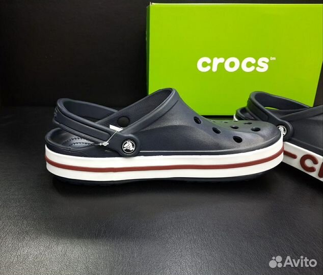 Crocs сабо мужские 40-45 артикул 01 синий коробка