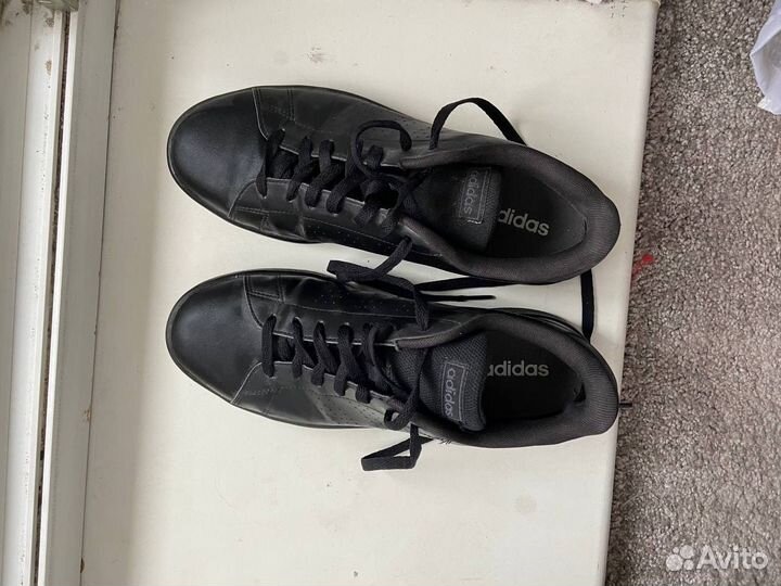 Мужские кожаные кеды adidas