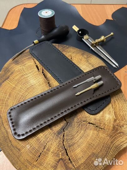 Чехол из натуральной кожи для авторучек