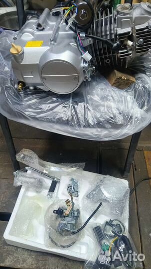 Двигатель 125см3 МКПП, 4ск маркировка 49.9сс