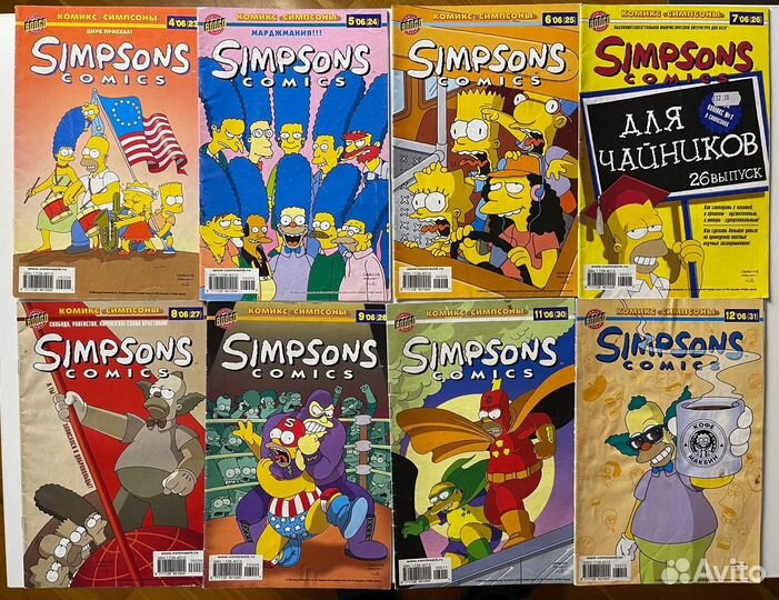 Комиксы идк Симпсоны 00-х 32 штуки