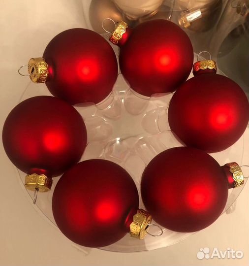 Стеклянные новогодние шары