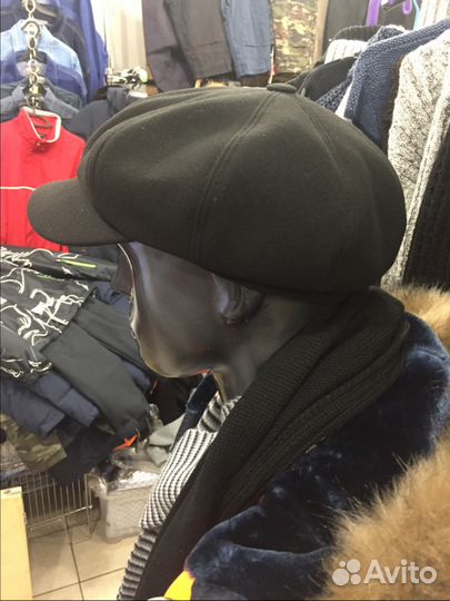 Кепка восьмиклинка хулиганка AIS новая.Черная