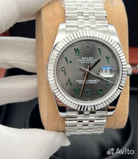 Шикарные мужские часы Rolex с арабскими цифрами