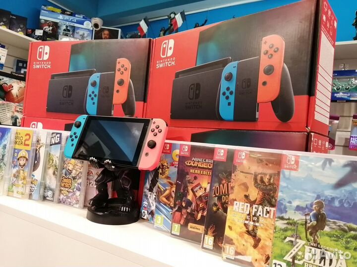 Nintendo Switch + большой выбор картриджей