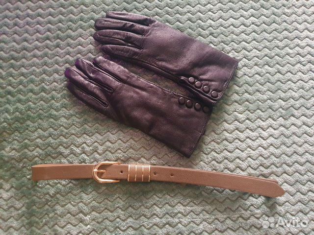 Зимние перчатки и ремни женские 3 шт