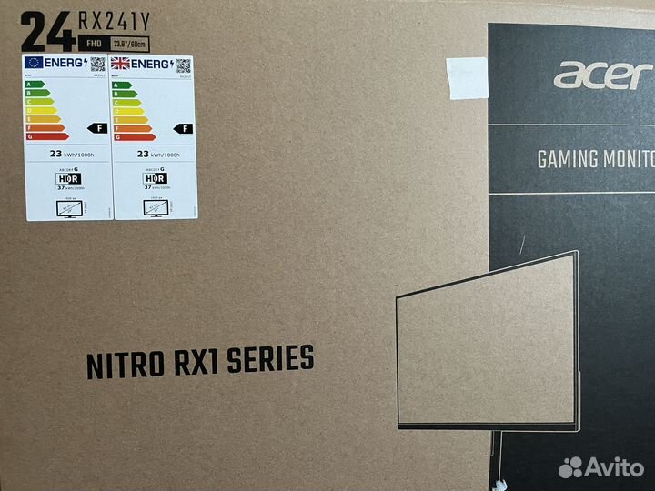 Монитор 165 гц Acer Nitro RX241Y 24 дюйма