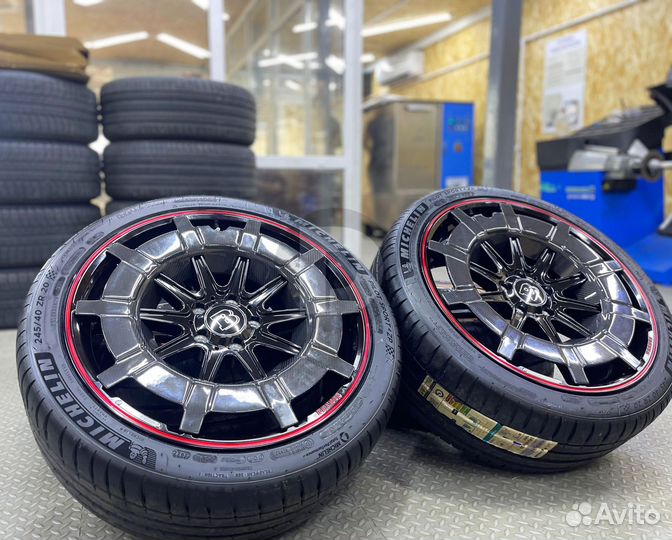 Колеса в сборе на Mercedes S-class R20 + michelin