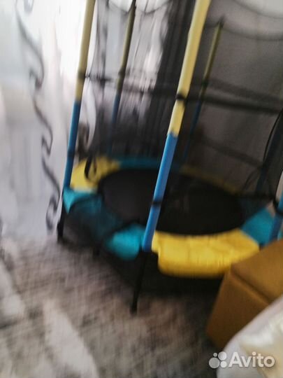 Детский батут для дома с сеткой